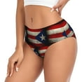 thumbnail image 5 of Women Bikini Underwear Retro Puerto-Rico-Flag Ladies Panties Hipster Briefs Undies X-Small, 5 of 6