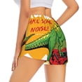 thumbnail image 3 of Fotbe Cool Dinosaur Playing Guitar Womens High Waist Running Shorts Athletic Workout Quick Dry Shorts for Women with Pockets Gym Yoga Summer Shorts-Small, 3 of 9