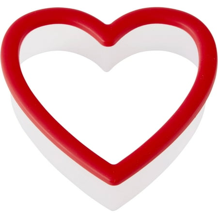 Heart Cookie Cutter - (4 Pack) Wilton Heart Grippy Plastic Cookie Cutter