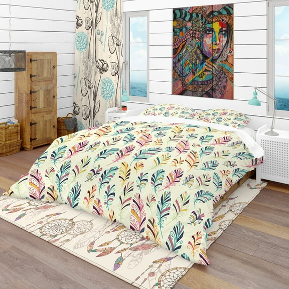 Designart 'Dream Catcher Pattern' Southwestern Duvet Cover Set