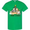 thumbnail image 3 of Inktastic Merry Catmas with Cat Tree and Yellow Star T-Shirt, 3 of 5