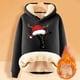 thumbnail image 2 of WILLBEST Sudadera para Mujer con Estampado de Letras Navideñas, de Lana Gruesa, Cálida para El Invierno Sudadera de Moda XXXX-Grande, 2 of 4