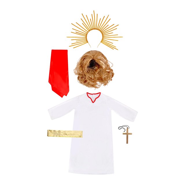 Conjunto de disfraz medieval de Jesús para niños, decoración, accesorios de moda para cumpleaños S