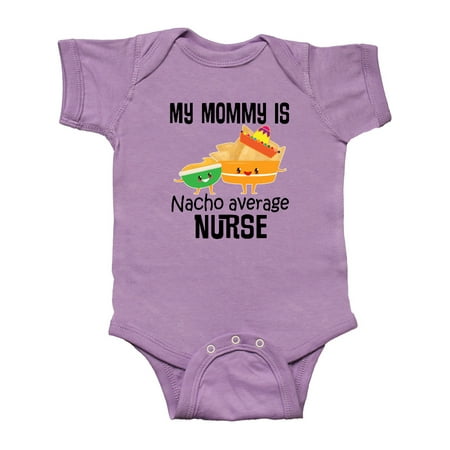 

Inktastic Mommy is Nacho Average Nurse Joke Gift Baby Boy or Baby Girl Bodysuit
