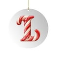 thumbnail image 1 of 26 Letter Ornament Cane Candy Letter Ornament, 1 of 5