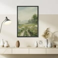 thumbnail image 4 of PixonSign Framed Wall Art Misty Pastel Country Flower Field Floral/Botanical Nature Artwork Rustic Plant Oil Paintings Modern Scenery Canvas Prints Contemporary for Rooms - 16"x24" Black, 4 of 5