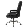 thumbnail image 4 of Scranton & Co High-Back Black Faux Leather Executive Chair Titanium Base, 4 of 8