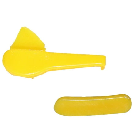 Tekuisi Duck Head Demount Duck Head Tire Changer Mount Demount Heads Yellow Insert Plastic Mount Rim Protector Set Tire Changer