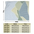 thumbnail image 5 of LNWH Japanese Abstract Graphics Art Pattern Throw Blanket, Fluffy Soft Cozy Bed Flange Plush Blankets, 50"x40", 5 of 8