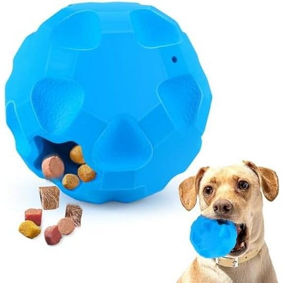 Treat Dispensing Dog Toys for Aggressive Chewers Large Breed, Rubber Balls for Dogs, Cognitive Dog Toys to Keep Them Busy, Dog Treat Toy Ball