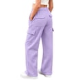 thumbnail image 3 of MLCDZ Sweatpants for Girls Wide Leg Baggy Sweat Pants Kids Casual Athletic Joggers Cute Teen Girl Clothes with Pockets Lightweight Back to School Trousers, 3 of 10