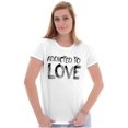 thumbnail image 4 of Addicted To Love Cute Romantic Gym Women's Graphic T Shirt Tees Brisco Brands X, 4 of 5