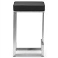 thumbnail image 2 of Zuo Chaise de Comptoir Moderne en Similicuir Noir (Ensemble de 2), 2 of 5