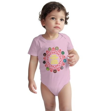 

King Baby Onesie Gizzard and Lizard Wizard Toddler Baby Boys Girls Short-Sleeve Bodysuits Cotton Romper Pink 3 Months
