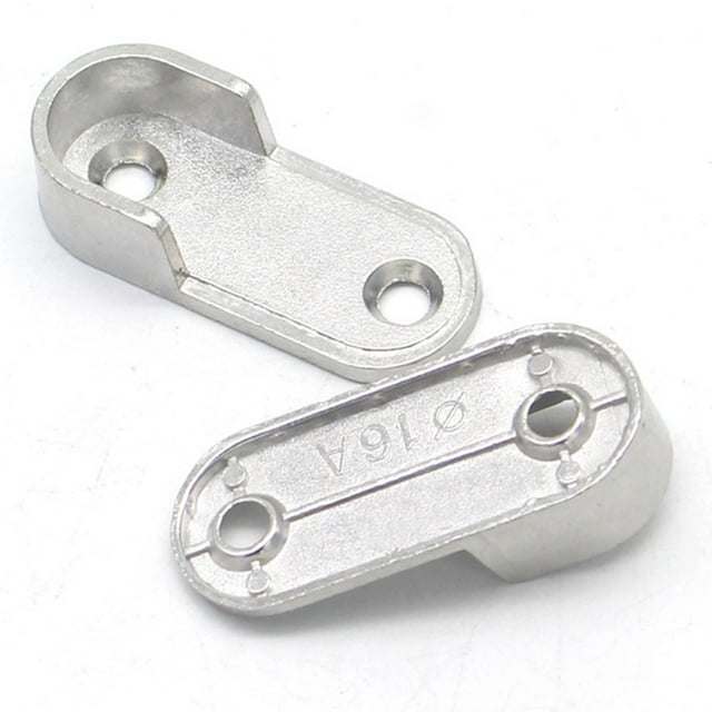 Uxcell Zinc Alloy Oval Closet Rod End Supports, Wardrobe