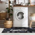 thumbnail image 4 of Ottomanson Laundry Collection Non-Slip Rubberback 2x5 Laundry Room Runner Rug, 20" x 59", 4 of 9