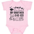 thumbnail image 3 of Inktastic Dear Santa, My Brother Did It Funny Christmas Boys or Girls Baby Bodysuit, 3 of 5