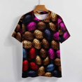 thumbnail image 3 of Leopard Print Pattern Women's T-Shirt Short Sleeve T Shirts Tops Tee Ladies Loose T, 3 of 6