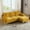 Yellow, variant on YOUDENOVA 63 Inch Sofa Couch, Modern 2-Seater Sofa for Living Room, Modern Sleeper Couches Deep Seat Sofa Lounge for Apartment, Black Chenille