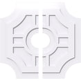 thumbnail image 1 of Ekena Millwork CMP30HS2-06000 30 Pouces x 6 Pouces ID Carré Haus Architectural Grade Médaillon de Plafond Contemporain PVC - 2 Pièces, 1 of 1