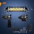thumbnail image 2 of Barra de luces LED Nilight Super Slim de 7 pulgadas y 30 W Spot 3600 LM, 2 of 9