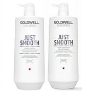 Goldwell Dualsenses Just Smooth Taming Shampoo & Conditioner Liter DUO 33.8 oz