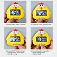 thumbnail image 3 of Digital Kitchen Timer Cute Animal Timer with Strong Magnet Back Stand Loud Alarm Large Screen Cooking Timer Clock for Time Management Workout Baking Egg, 3 of 8