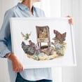 thumbnail image 2 of Life in the Coop - Painting Humor Farmhouse Rustic White Framed Wall Art Print 9 x 12 inches, 2 of 4