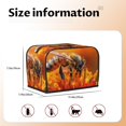 thumbnail image 5 of Yiaed Honeybee On Vibrant Flower Print Two Slice Bread Machine Cover, Universal Size Kitchen Appliance Cover for Bread Machine,Bread Machine Cover, 5 of 7