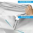 thumbnail image 4 of Graflsoa Housse de Camion Haut de Gamme avec Protection UV et Bandes Réfléchissantes, Nylon Imperméable Résistant à la Chaleur et aux Égratignures, Convient aux Pickups et Camions m (210x70x65 Po), 4 of 6