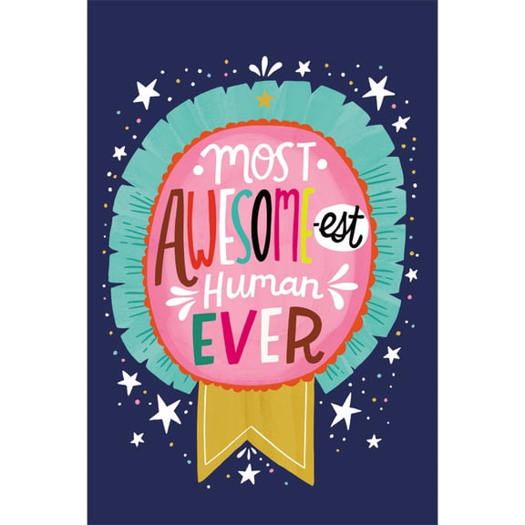 Tree-Free Greetings Just Because Greeting Card 12 Pack, 4x6, Awesome Human (FS54542)