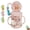 Pink, variant on Whale Fountain Tumbler Drinking Cup, Cute Drinking Cup Water Bottle with Whales Squirt Lid, 220ML/7.4OZ Leak Portable Proof Sippy Straw Cups with Removable Silicone Straw for Outdoor