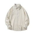 thumbnail image 2 of Chemise Blouse Décontractée pour Homme à Col Rabattu avec Boutons à Manches Longues, 2 of 4
