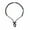 Black, variant on ASR Outdoor Paracord Fire Starter Necklace with Straight Blade Striker Tool - Orange
