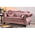 thumbnail image 4 of Uspridefurniture Tommy Chesterfield Velvet Loveseat, Pink, 4 of 5