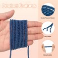 thumbnail image 3 of Cordón retorcido Uxcell, cuerda de trim de 3 mm/11 yardas, cuerda trenzada de poliéster para decoración del hogar y manualidades DIY, azul marino, 3 of 6