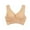 Beige, variant on Utoimkio Wireless Bras for Women Front Closure Push Up Bras for Women No Underwire Comfort Breathable Everyday Bras