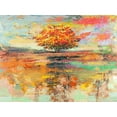 thumbnail image 2 of Florio, Luigi 32x25 White Modern Wood Framed Museum Art Print Titled - Albero destate, 2 of 4