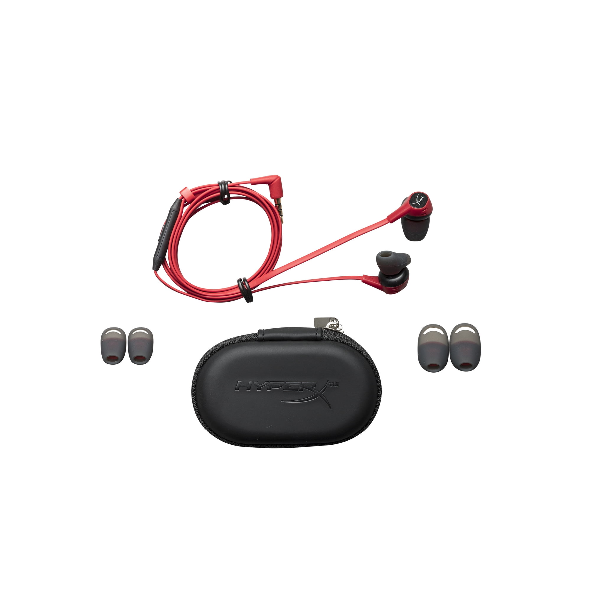 HyperX Cloud Earbuds Gaming Headphones with Mic for Nintendo Switch and Mobile Gaming, HX-HSCEB-RD