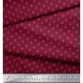 thumbnail image 2 of Soimoi Red Cotton Poplin Fabric Artistic Geometric Print Fabric by the Yard 56 Inch Wide, 2 of 3