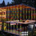 thumbnail image 1 of Luces solares para cortinas echosari, 2,4 m x 1,8 m, 144 LED, multicolor, 1 of 7