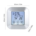 thumbnail image 2 of Amdohai Touchscreen Digital Meat Thermometer with Probe LCD Display with Backlight Magnet Countdown Timer Alarm, 2 of 8