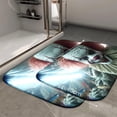 thumbnail image 2 of 1pc Pennywise Absorbent Non-Slip Bathroom Thickened Flannel Rug Decor,Soft,Quick Drying,Suitable For Indoor/outdoor Use,Bathrooms,Bedrooms,Kitchens,Terrace,Laundry Rooms,16"x24", 2 of 9