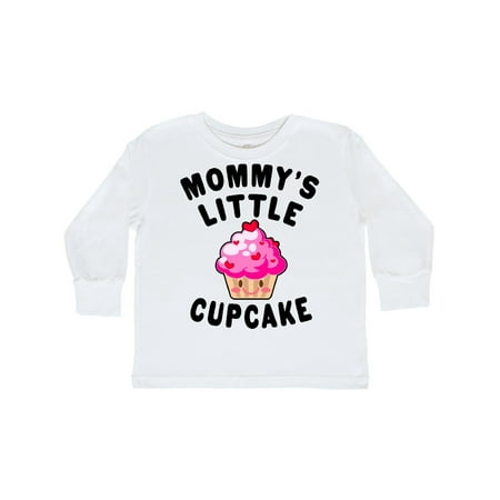 

Inktastic Mommys Little Cupcake Gift Toddler Toddler Girl Long Sleeve T-Shirt