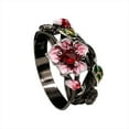 thumbnail image 1 of Blossoms Anillo Bohemio para Mujeres Anillo Chunky Vintage Anillo Rosa Boho Anillo Rosa Grabado Blossoms Hollow Statement Rings, 1 of 6