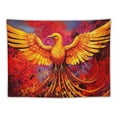 thumbnail image 5 of Fenyluxe Phoenix Bird Wall Art Animal Wall Art Bird Wall Decor Cool Burning Phoenix Art Animal Canvas Wall Art for Bedroom Living Room Decor  60x50inch, 5 of 6