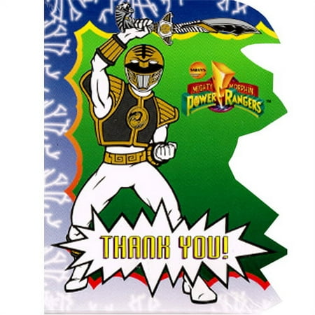 Various Power Rangers Vintage 1995 'Mighty Morphin' Thank You Note Greeting Cards, 8ct