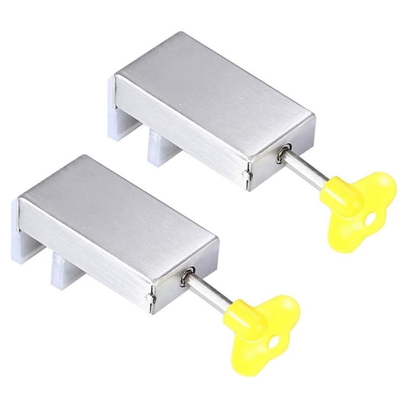 HOT 2PCS Adjustable Window Security Locks Limiters for Position Stopper Child Safe Sliding