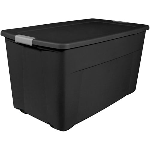 Sterilite 45 Gal Wheeled Tote, Black