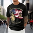 thumbnail image 5 of FUZHIQ Men's 250th Anniversary Famous Architecture Print T-Shirt 1776-2026 American Flag Print Short Sleeve Crew Neck Casual Independence Day Tee,M, 5 of 6